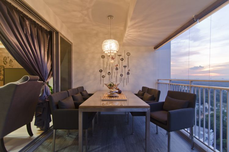 Classical, Contemporary Design - Balcony - HDB 5 Room - Design by Aphrodite Interior Design Pte Ltd