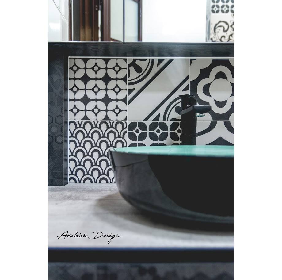 Eclectic, Modern Design - Bathroom - HDB 4 Room - Design by Archive Interior Design Pte Ltd
