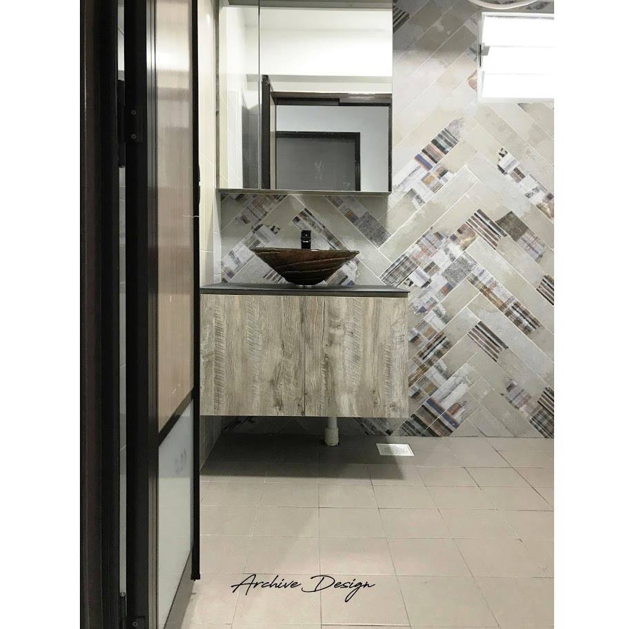 Eclectic, Modern Design - Bathroom - HDB 4 Room - Design by Archive Interior Design Pte Ltd