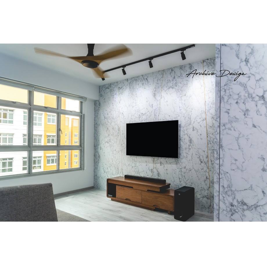 Eclectic, Modern Design - Living Room - HDB 4 Room - Design by Archive Interior Design Pte Ltd
