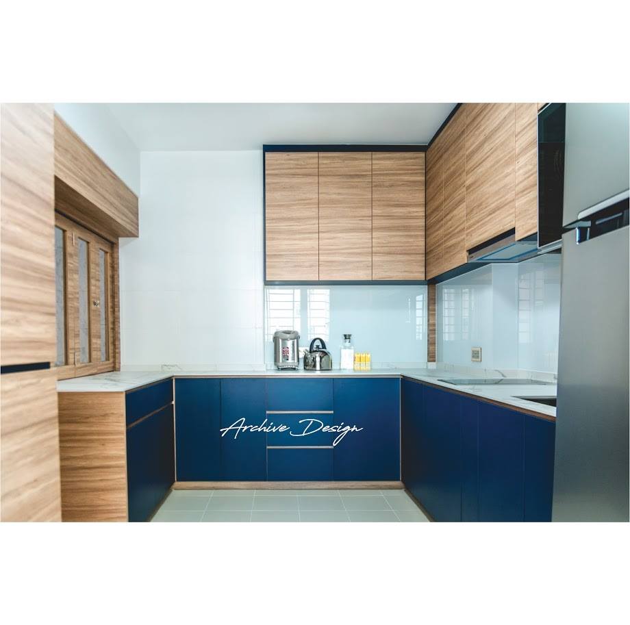 Eclectic, Modern Design - Kitchen - HDB 4 Room - Design by Archive Interior Design Pte Ltd