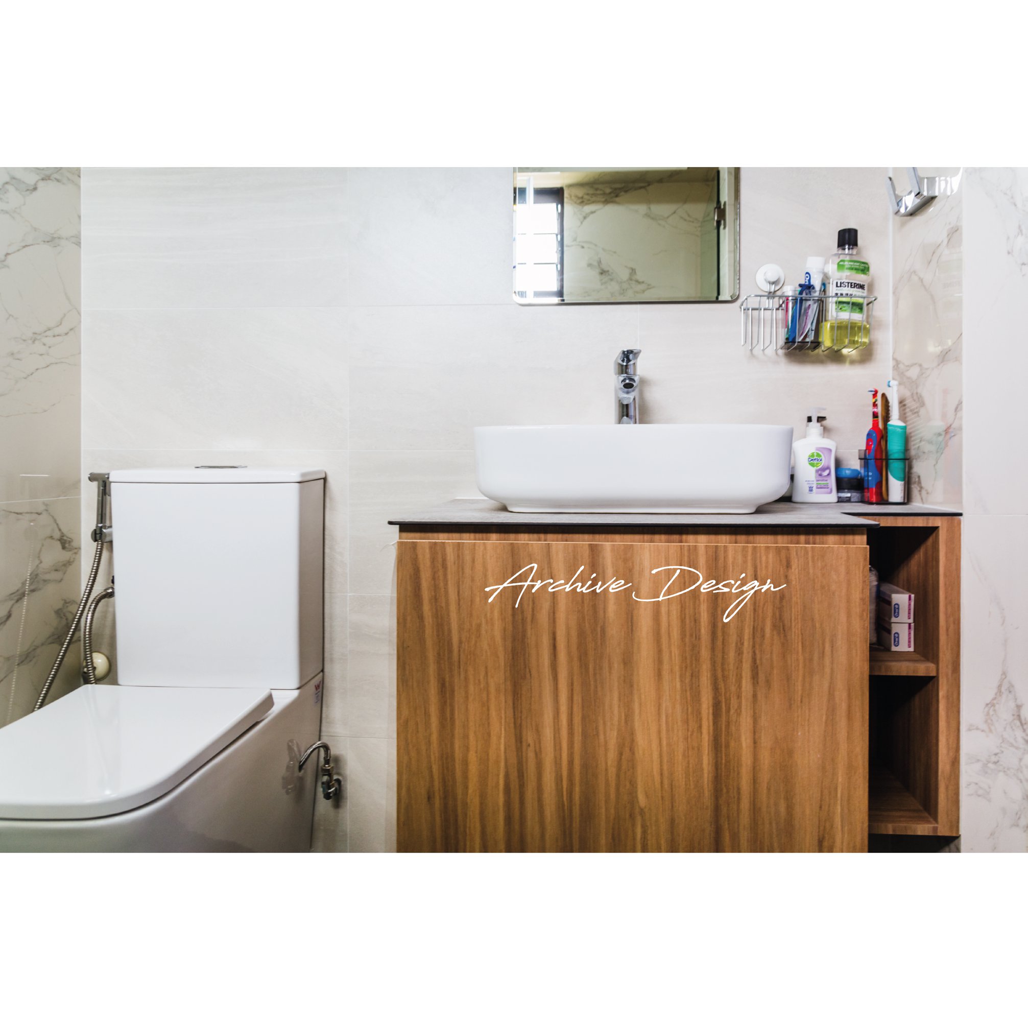 Modern, Scandinavian Design - Bathroom - HDB 4 Room - Design by Archive Interior Design Pte Ltd
