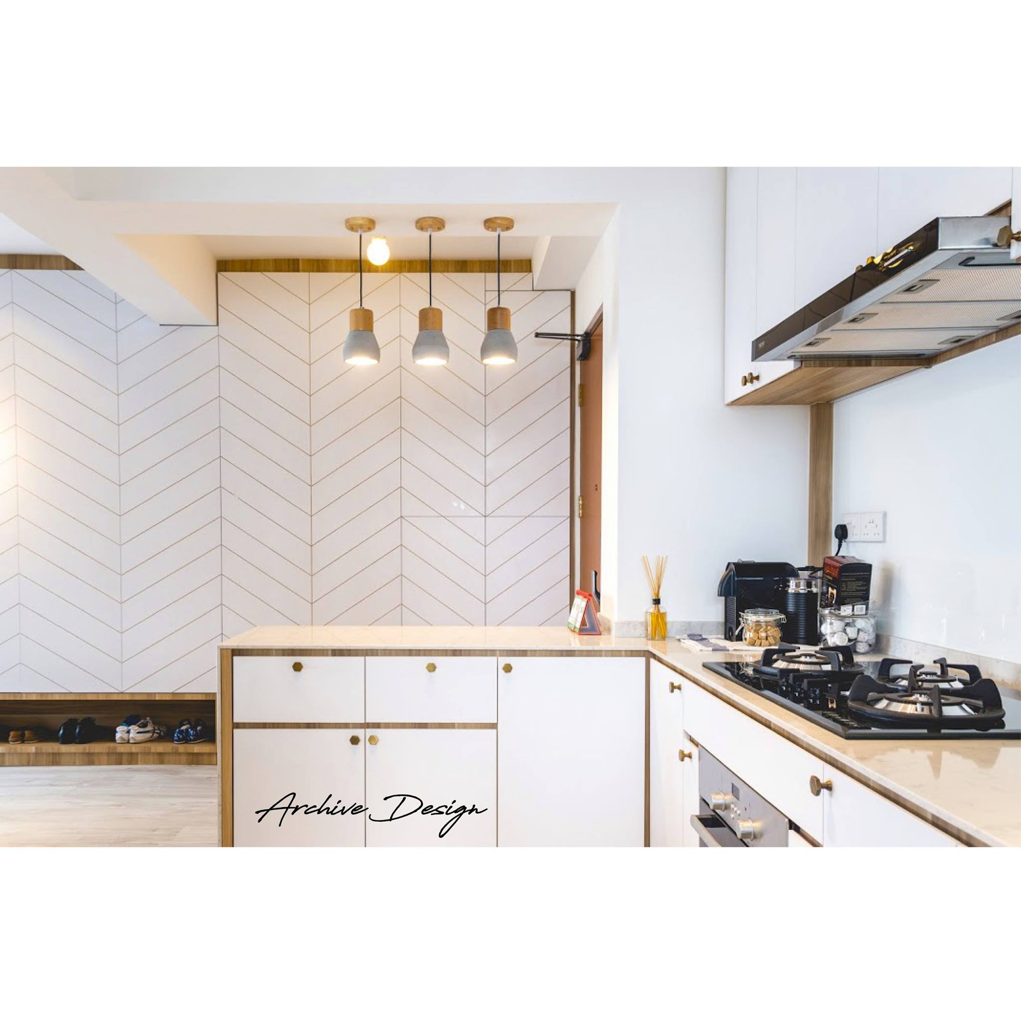 Scandinavian Design - Kitchen - HDB 4 Room - Design by Archive Interior Design Pte Ltd