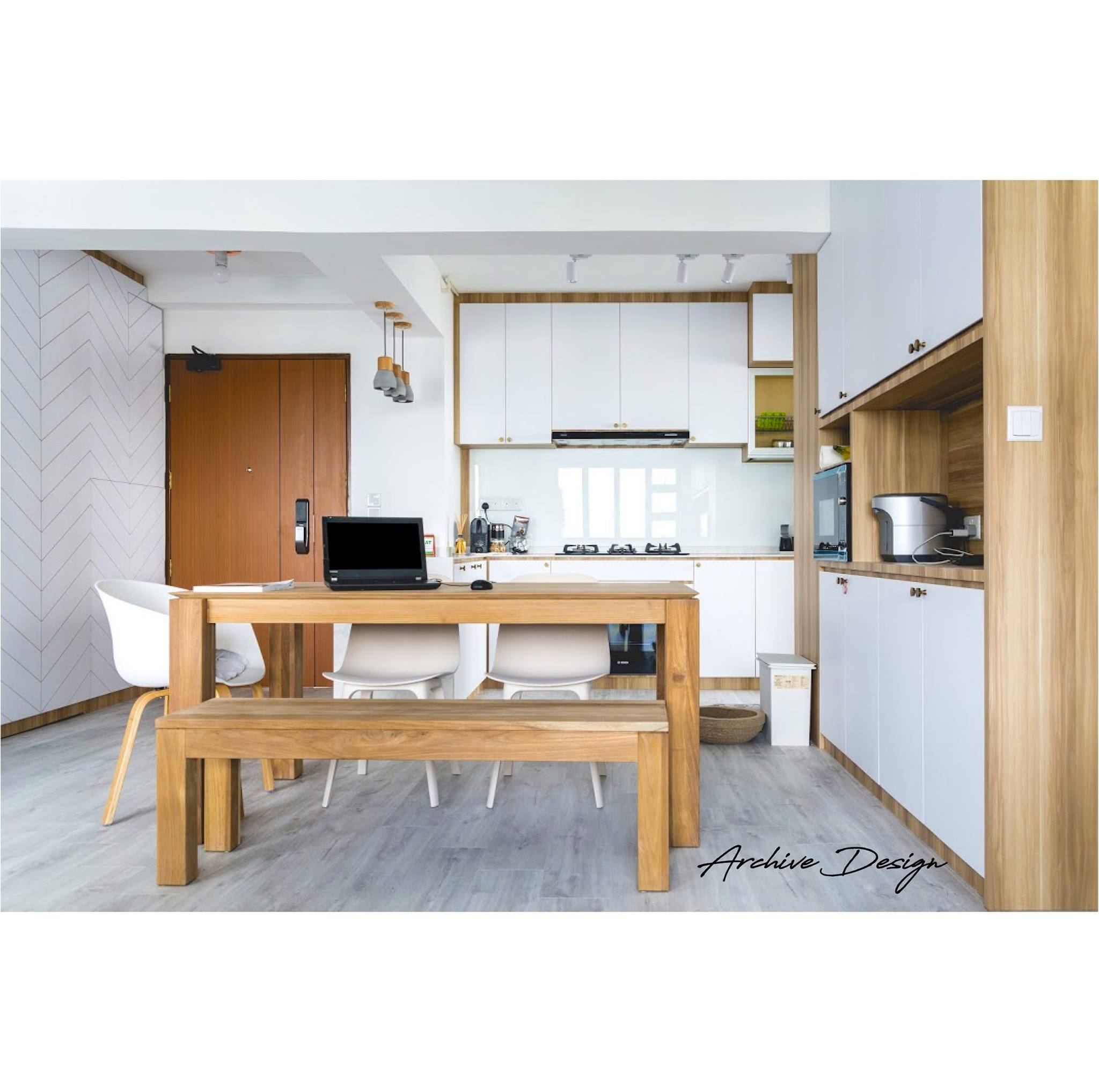 Scandinavian Design - Dining Room - HDB 4 Room - Design by Archive Interior Design Pte Ltd