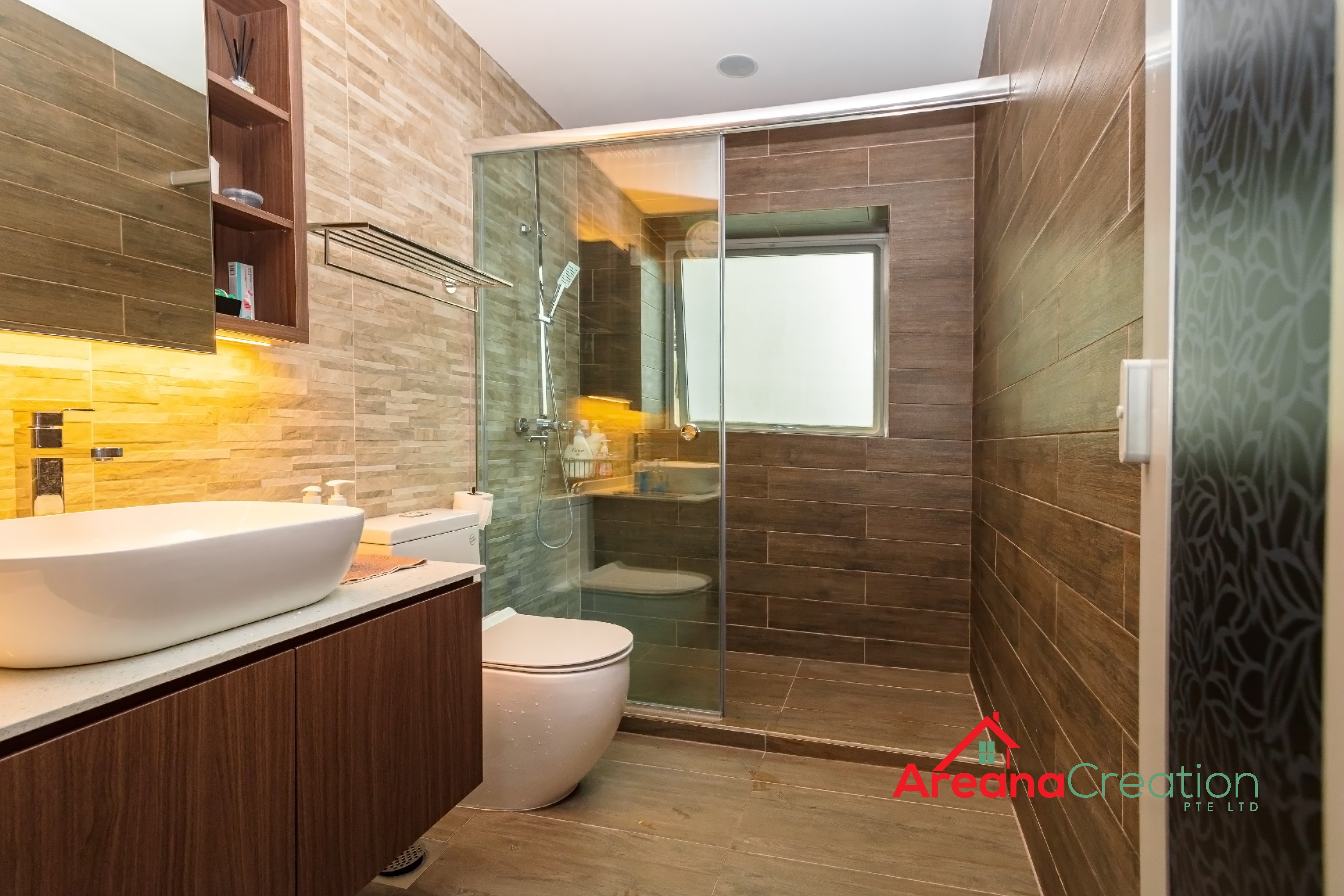Contemporary Design - Bathroom - Condominium - Design by Areana Creation Pte Ltd