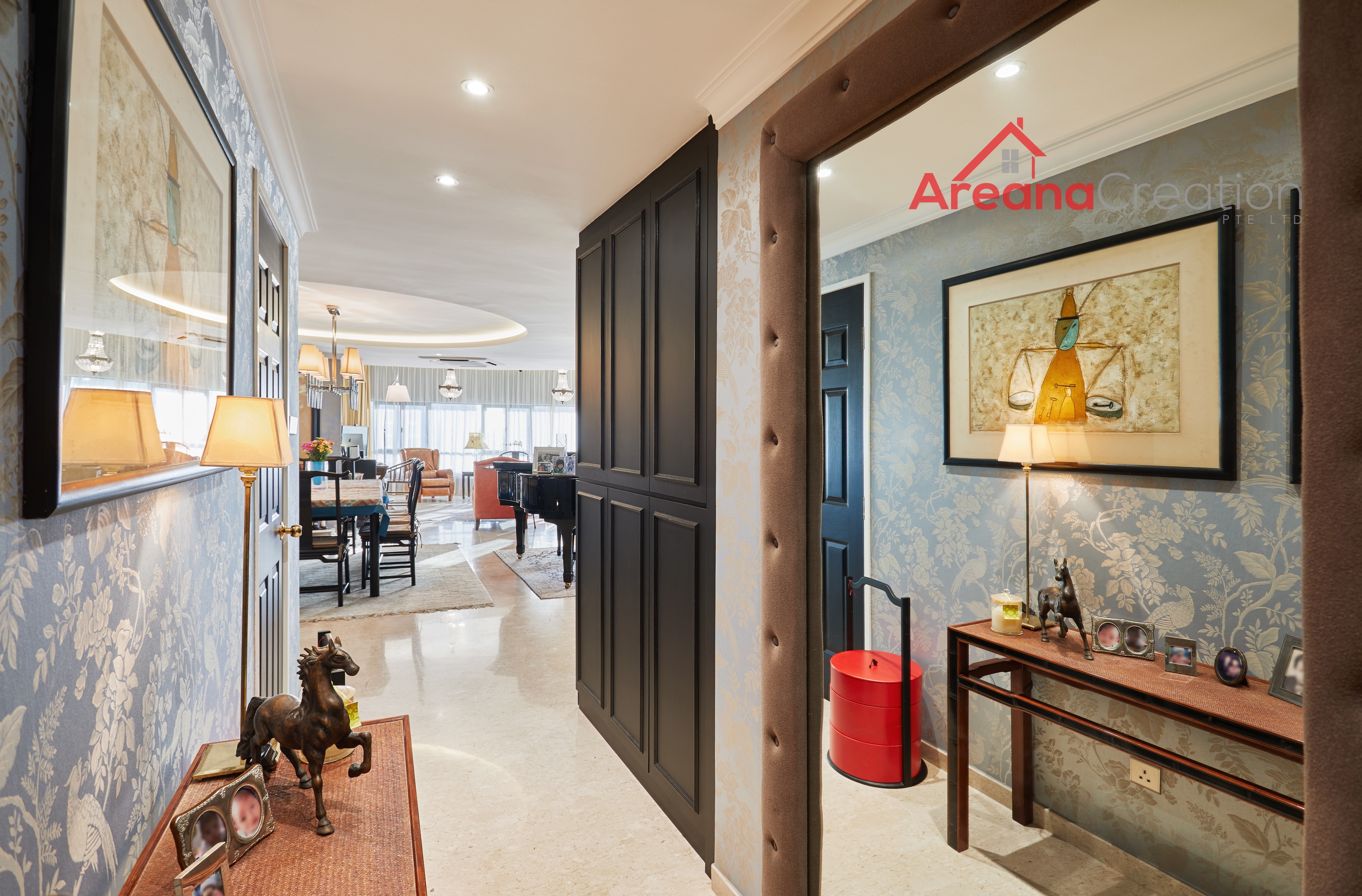 Classical, Modern, Vintage Design - Living Room - Condominium - Design by Areana Creation Pte Ltd