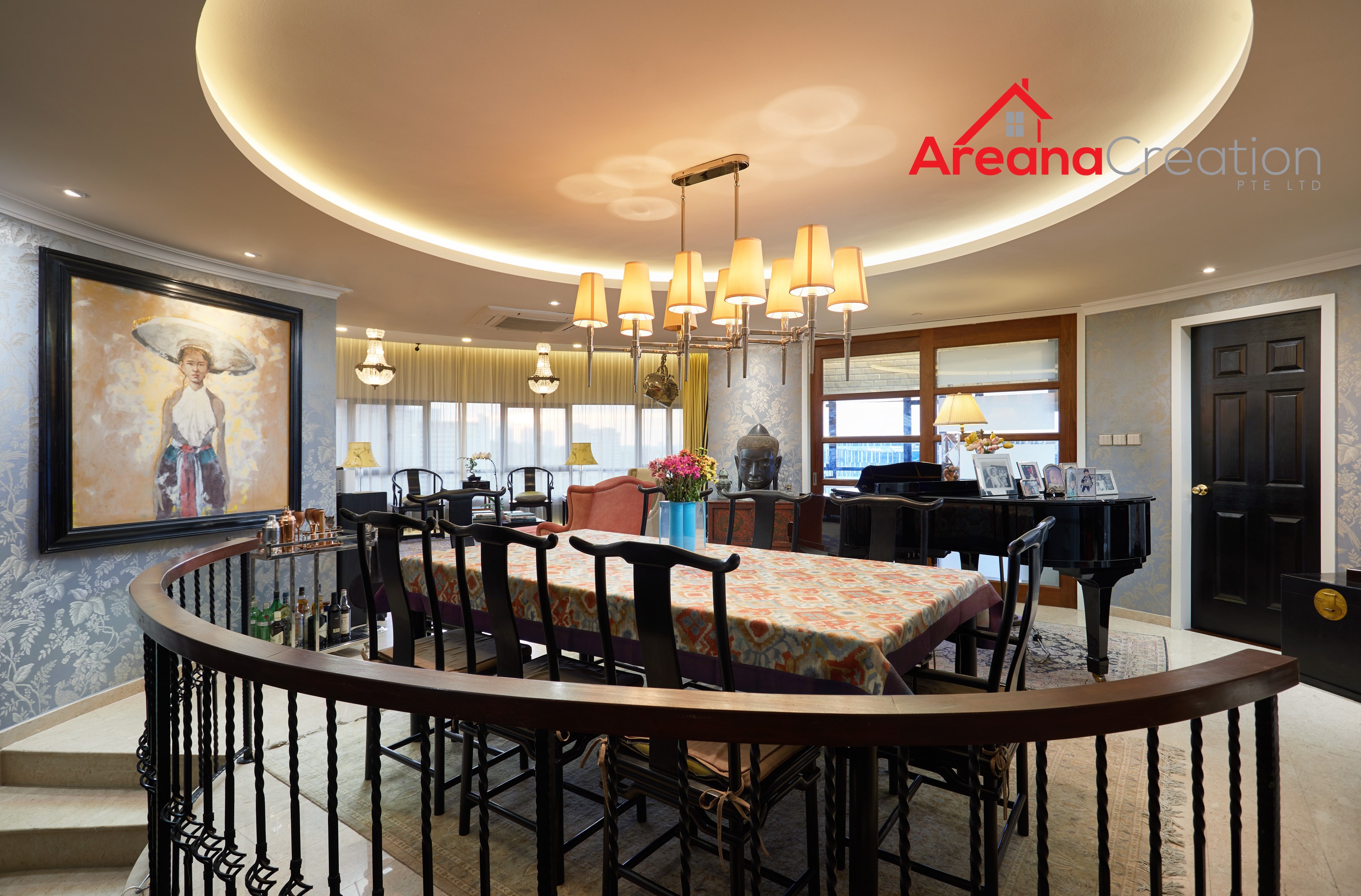 Classical, Modern, Vintage Design - Living Room - Condominium - Design by Areana Creation Pte Ltd