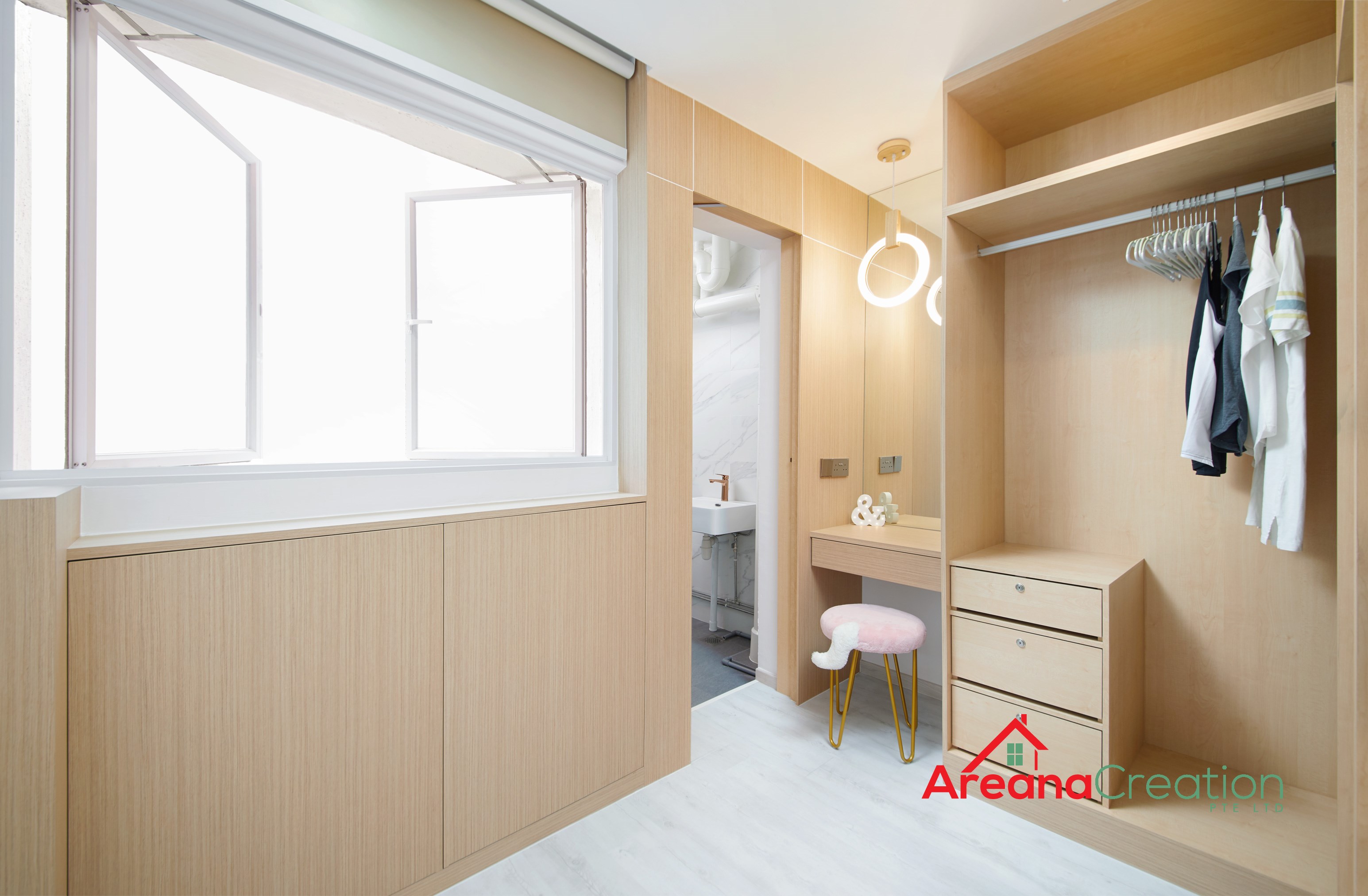 Modern, Scandinavian Design - Bedroom - HDB 4 Room - Design by Areana Creation Pte Ltd