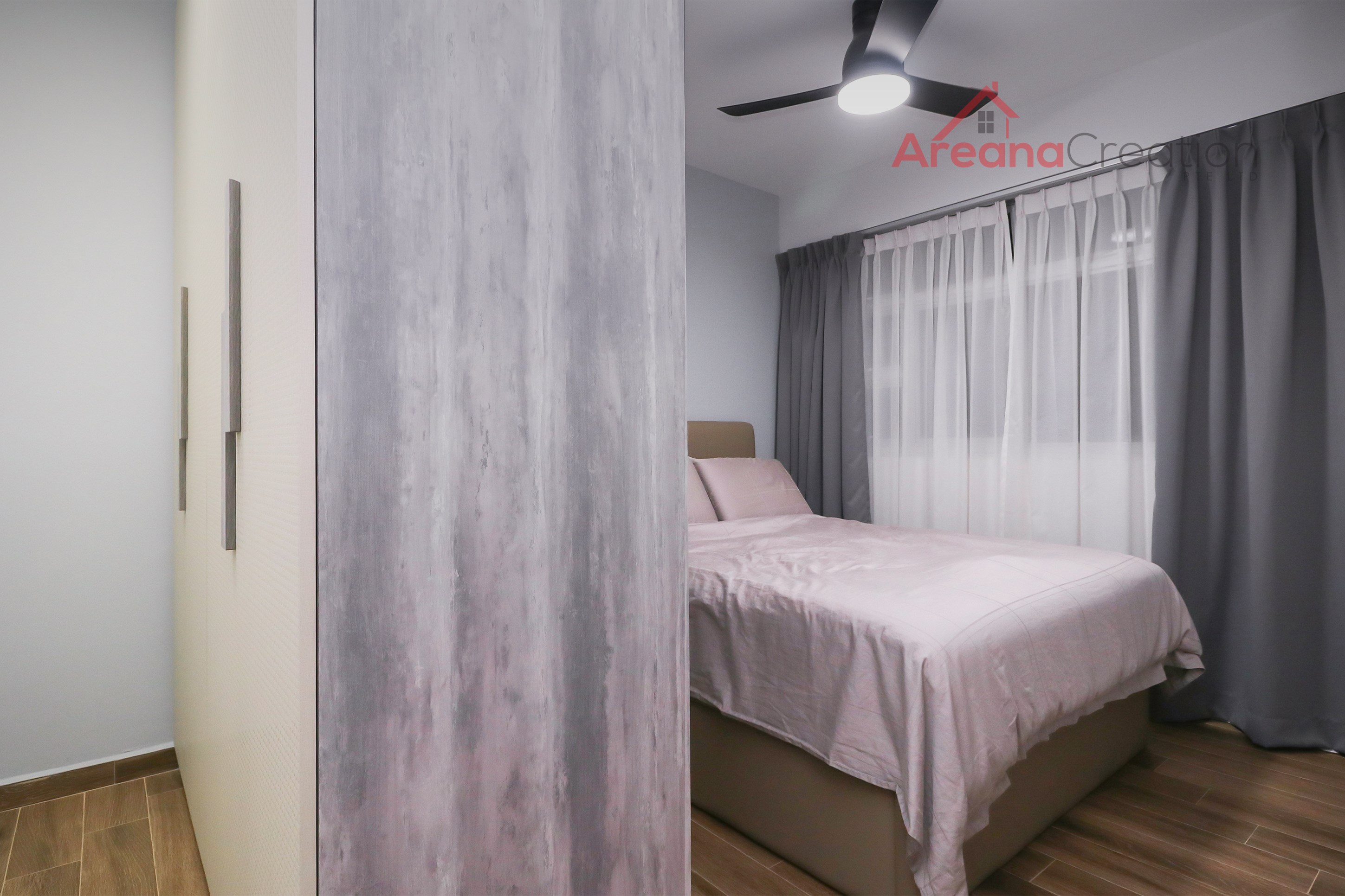 Minimalist, Scandinavian Design - Bedroom - Condominium - Design by Areana Creation Pte Ltd