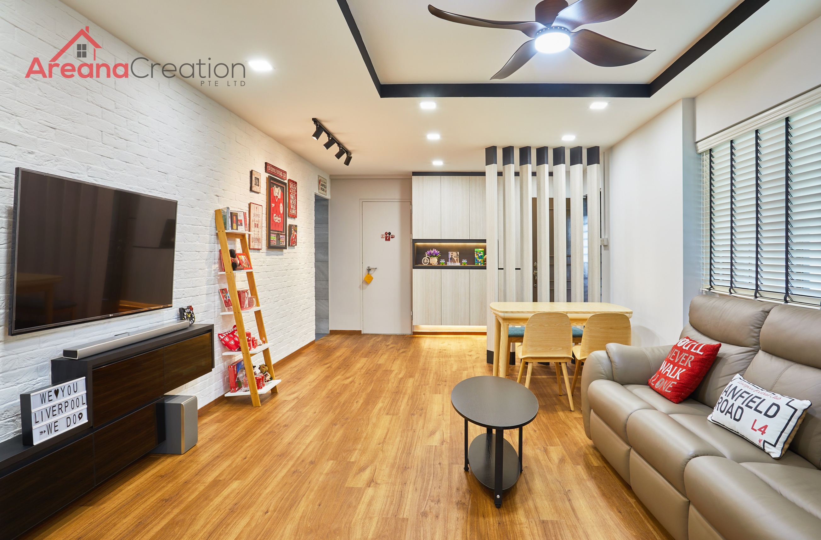 Contemporary, Scandinavian Design - Living Room - HDB 4 Room - Design by Areana Creation Pte Ltd
