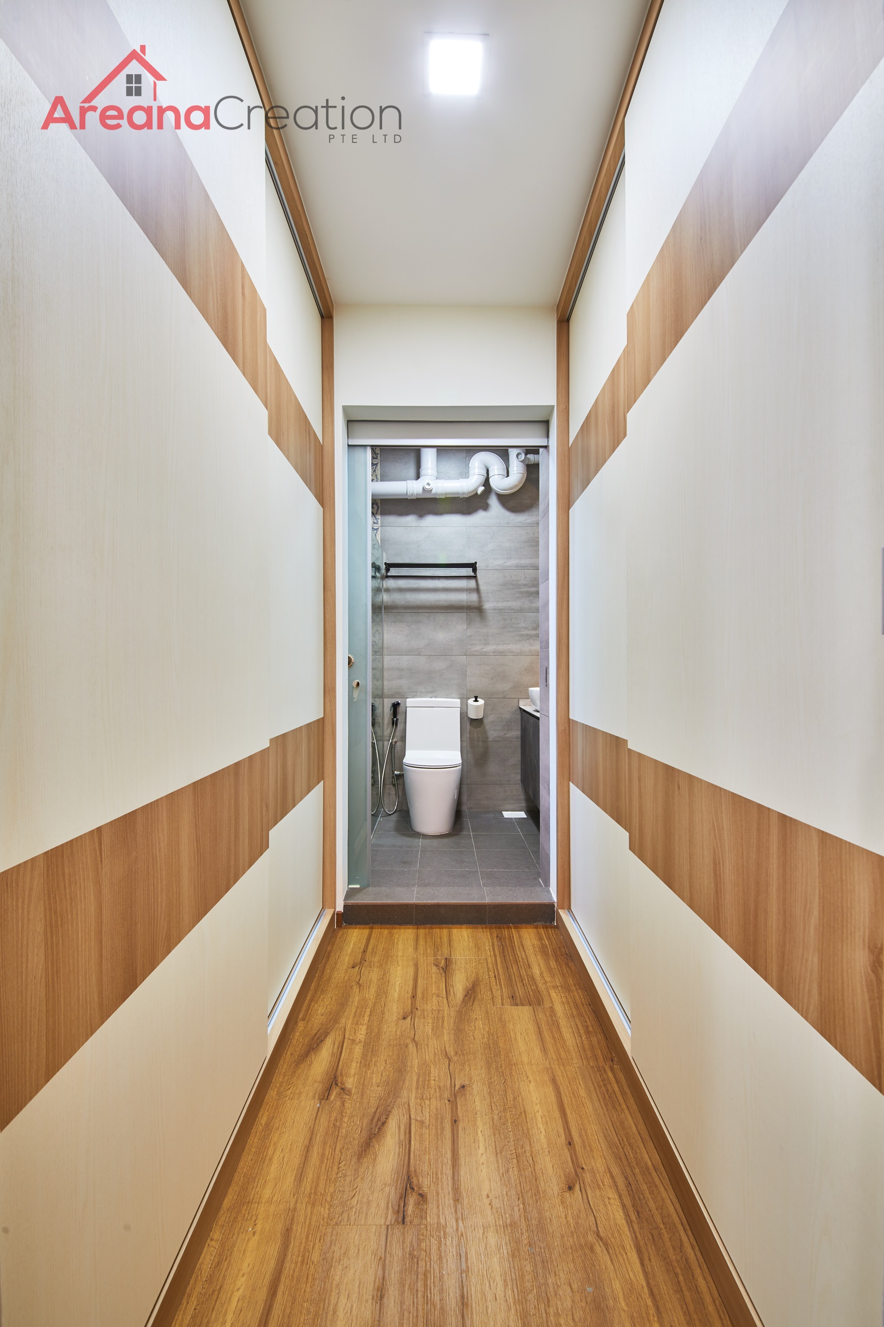 Contemporary, Scandinavian Design - Bathroom - HDB 4 Room - Design by Areana Creation Pte Ltd