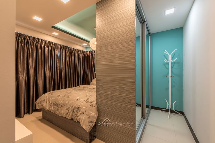 Eclectic, Modern Design - Bedroom - HDB 4 Room - Design by Areana Creation Pte Ltd