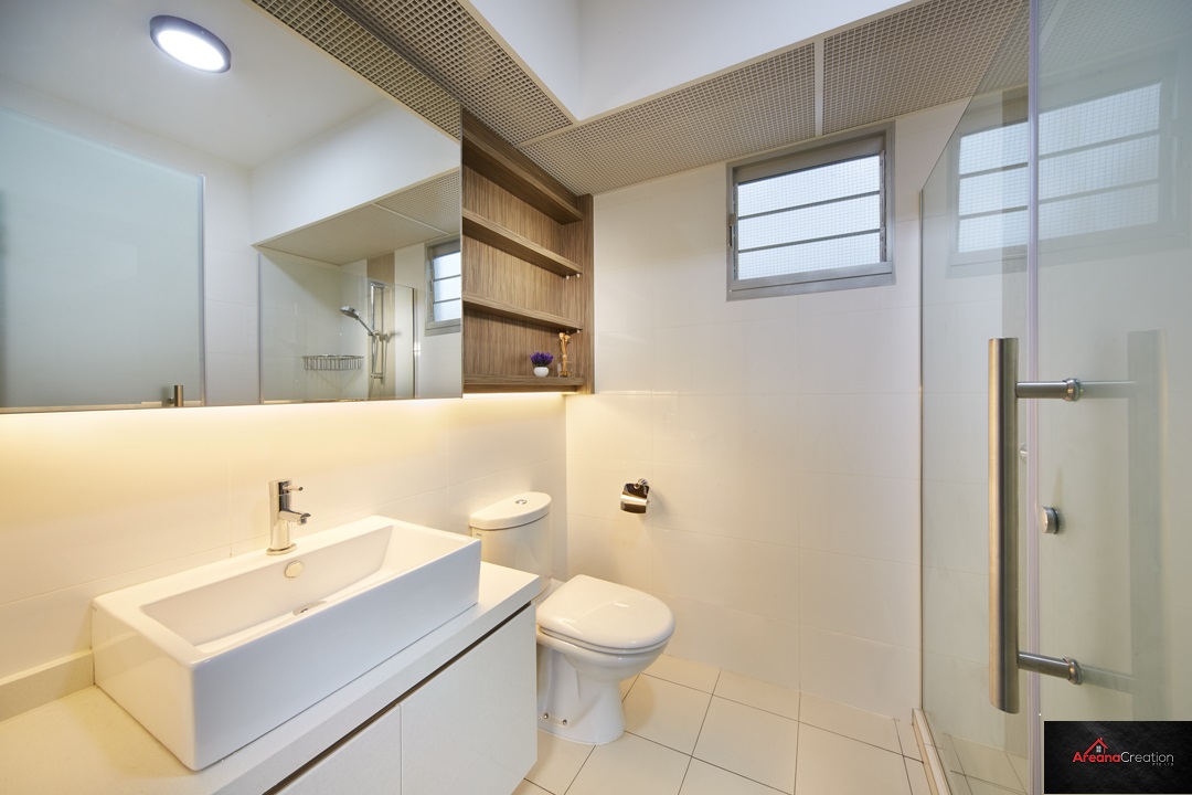 Minimalist, Modern, Scandinavian Design - Bathroom - HDB 4 Room - Design by Areana Creation Pte Ltd