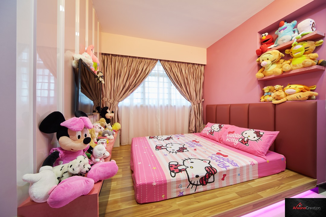 Contemporary, Minimalist, Modern Design - Bedroom - HDB 4 Room - Design by Areana Creation Pte Ltd