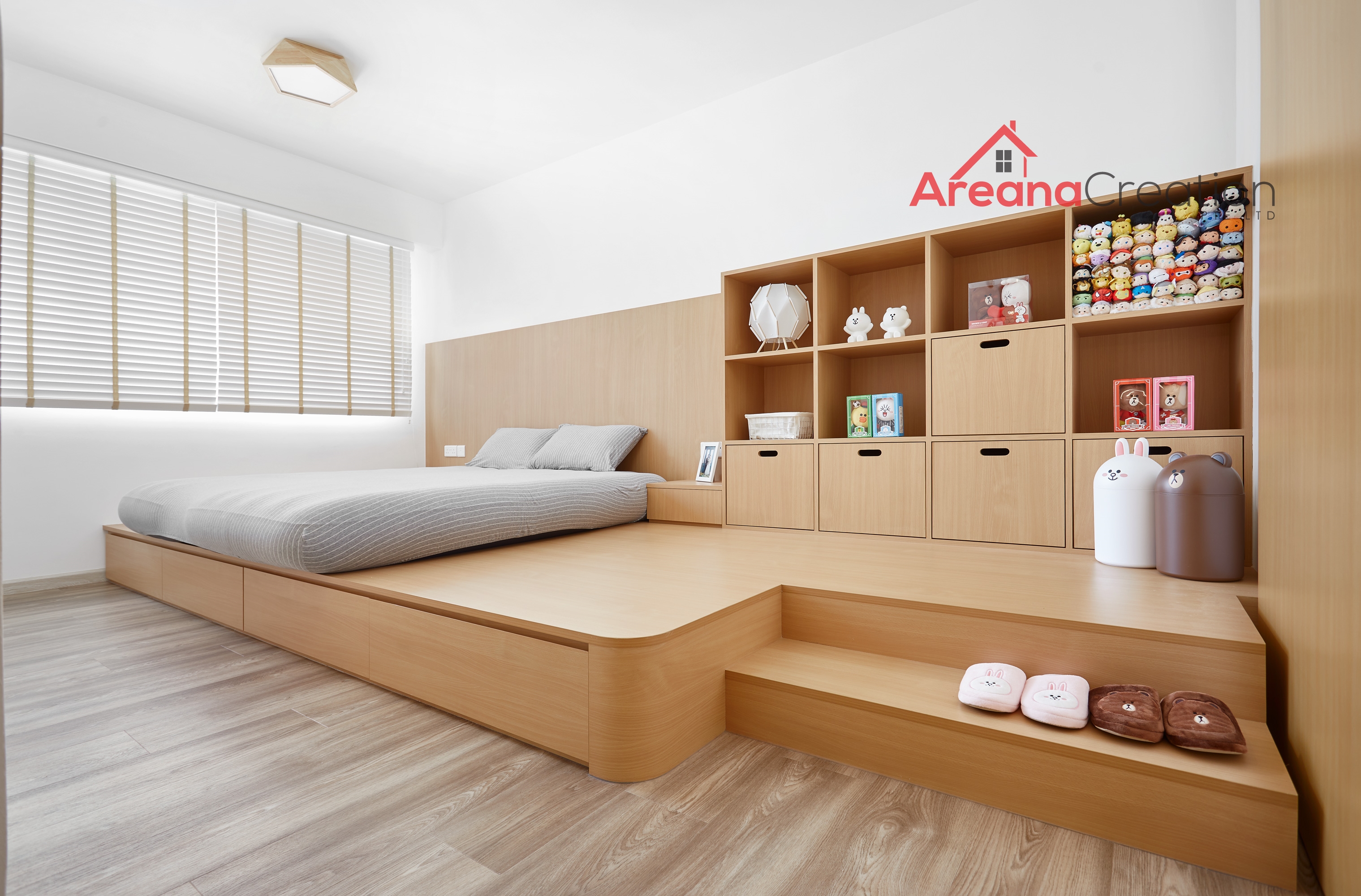 Minimalist, Scandinavian Design - Bedroom - HDB 5 Room - Design by Areana Creation Pte Ltd