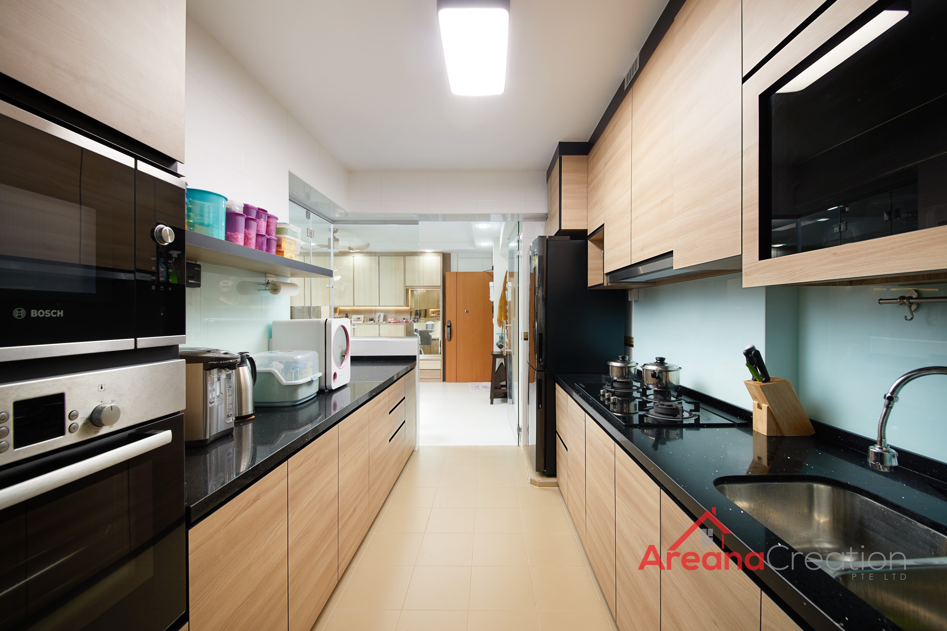 Modern Design - Kitchen - HDB 5 Room - Design by Areana Creation Pte Ltd