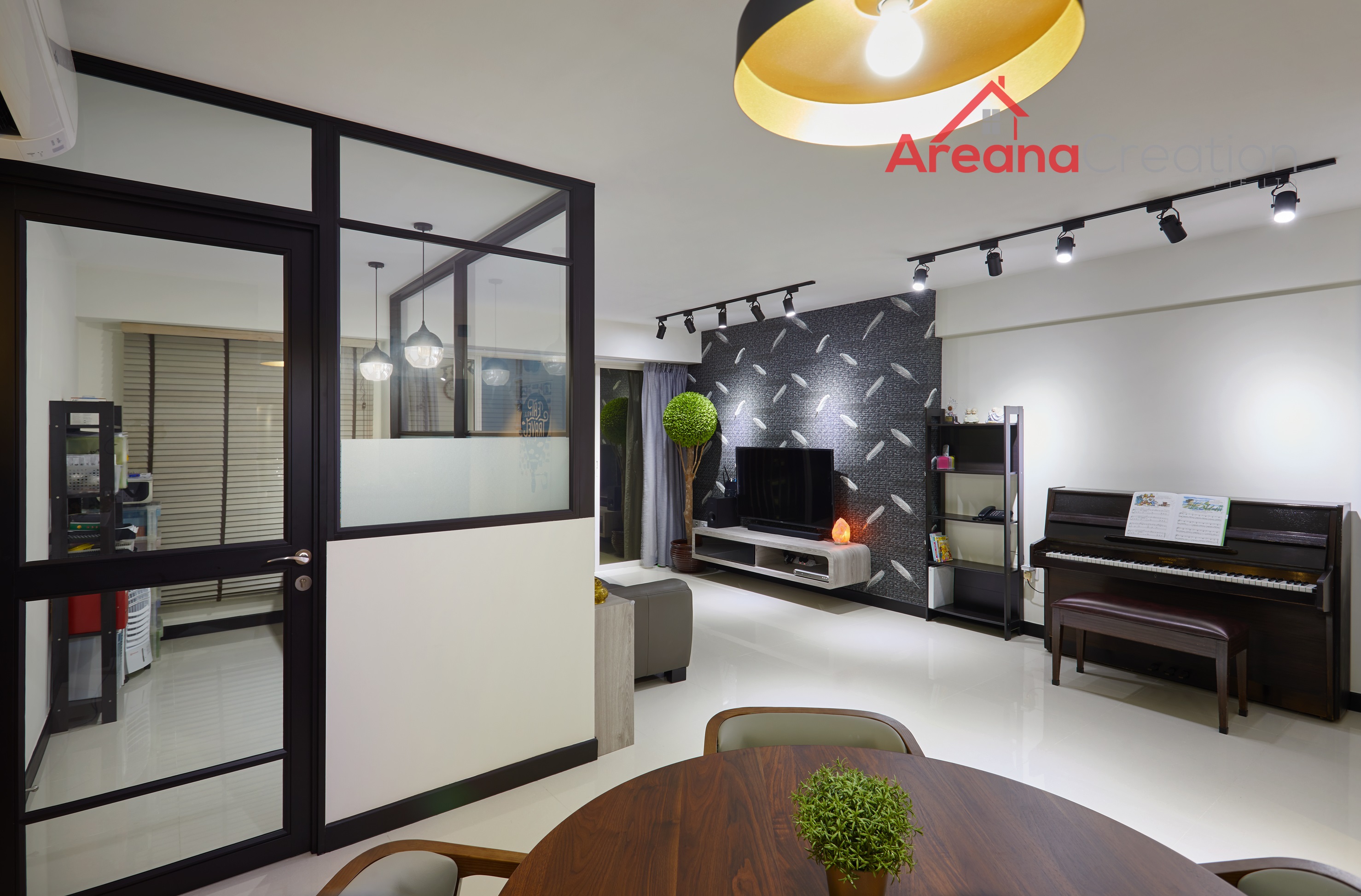Contemporary, Modern Design - Living Room - HDB 5 Room - Design by Areana Creation Pte Ltd