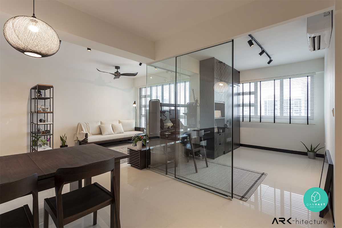 Contemporary, Industrial, Minimalist Design - Living Room - HDB 4 Room - Design by ARK-hitecture Pte Ltd