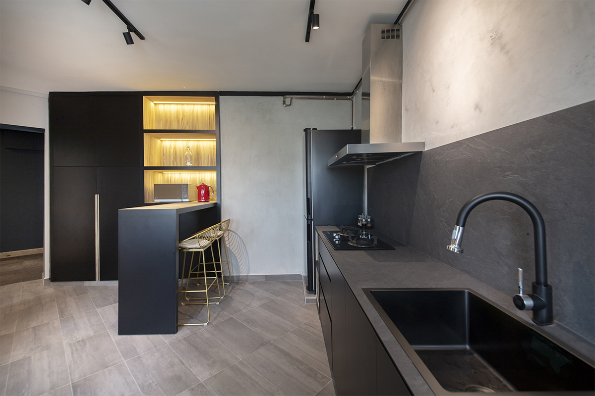 Contemporary Design - Kitchen - HDB 5 Room - Design by ARK-hitecture Pte Ltd