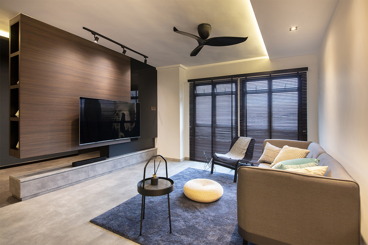 Contemporary Design - Living Room - HDB 5 Room - Design by ARK-hitecture Pte Ltd