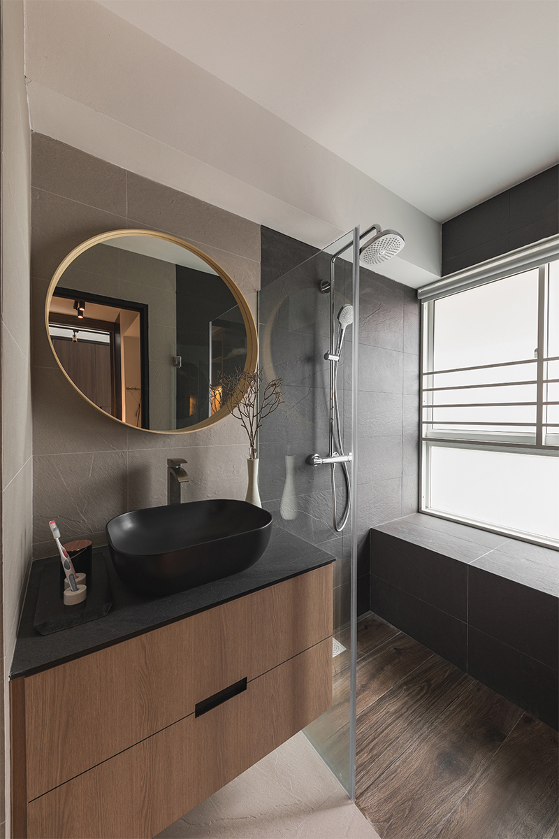 Contemporary Design - Bathroom - HDB 5 Room - Design by ARK-hitecture Pte Ltd