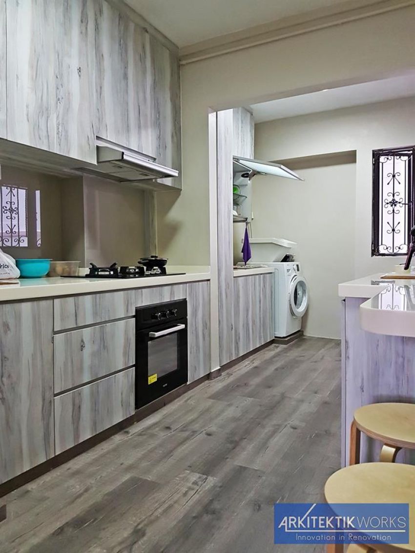 Contemporary, Minimalist Design - Kitchen - HDB 5 Room - Design by Arkitektik Works Pte Ltd
