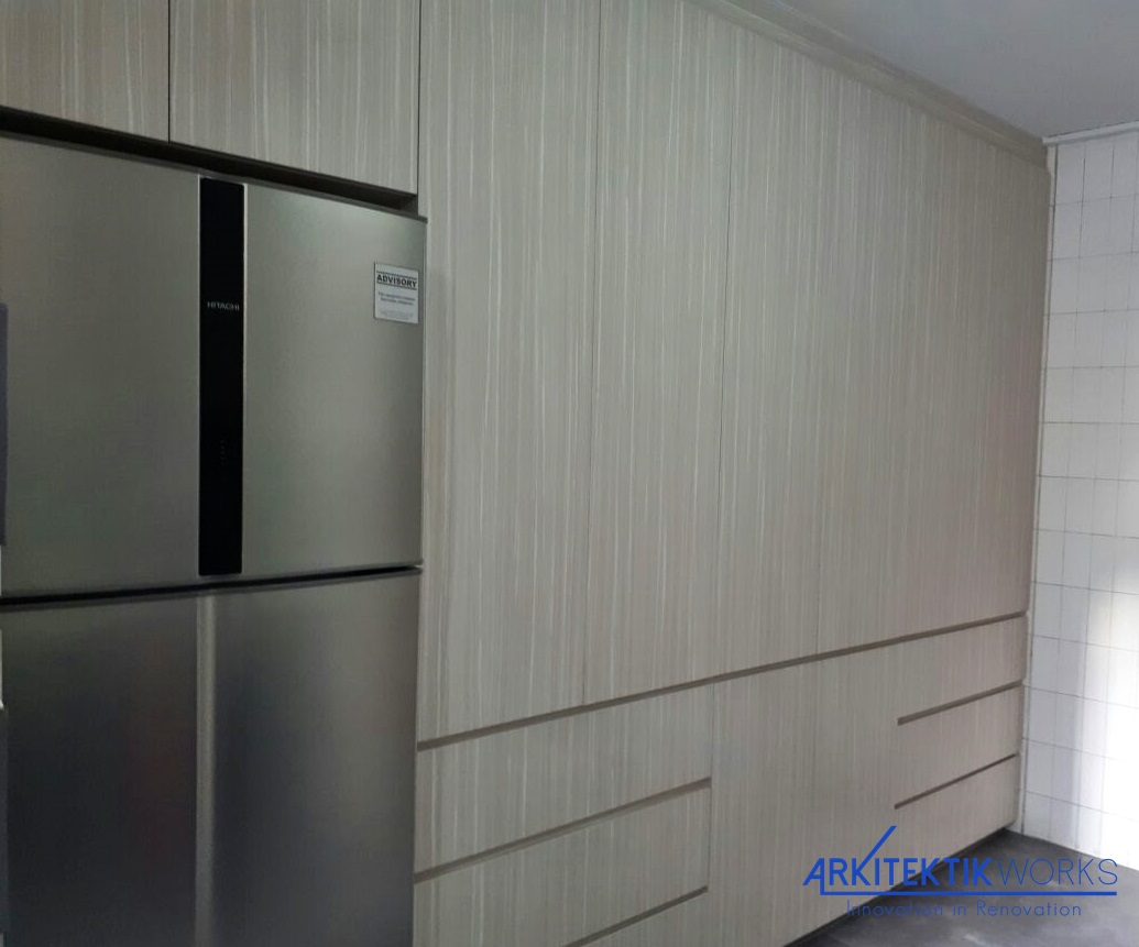 Minimalist, Modern Design - Kitchen - HDB 5 Room - Design by Arkitektik Works Pte Ltd
