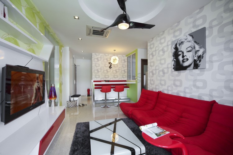 Eclectic, Modern, Retro Design - Living Room - Condominium - Design by Artrend Design