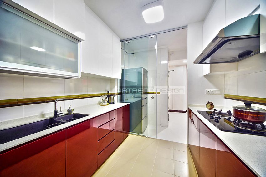 Contemporary, Minimalist, Modern Design - Kitchen - HDB 4 Room - Design by Artrend Design