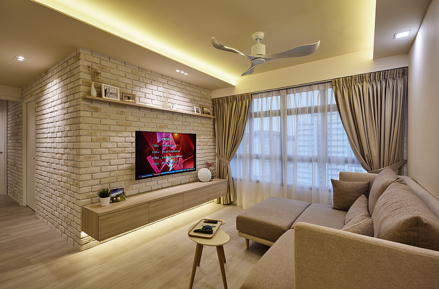 Classical, Scandinavian Design - Living Room - HDB 4 Room - Design by Artrend Design