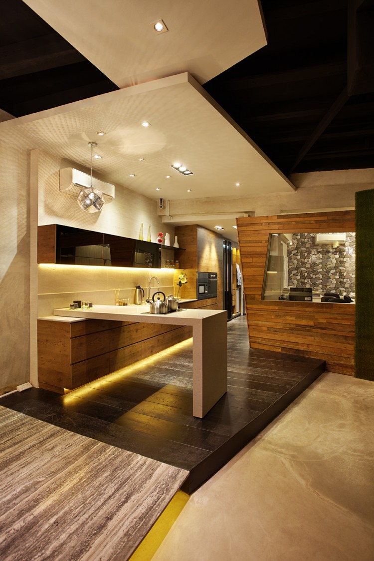 Classical, Industrial, Modern Design - Kitchen - Landed House - Design by Artrend Design