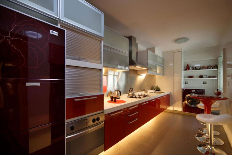 Contemporary, Modern, Victorian Design - Kitchen - HDB 5 Room - Design by Aspero Design