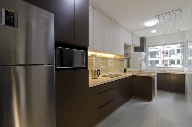 Contemporary, Modern Design - Kitchen - HDB 4 Room - Design by Aspero Design