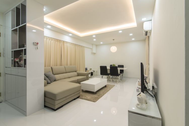 Minimalist, Modern Design - Living Room - HDB 5 Room - Design by Aspero Design