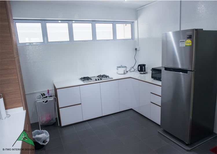 Minimalist, Modern Design - Kitchen - HDB 4 Room - Design by B-Two Interior Design Pte Ltd