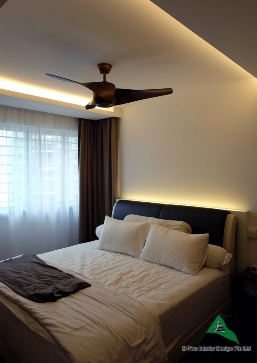 Contemporary, Modern Design - Bedroom - HDB 4 Room - Design by B-Two Interior Design Pte Ltd
