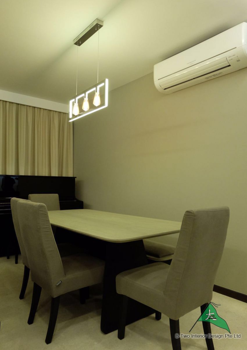 Contemporary, Modern Design - Dining Room - HDB 4 Room - Design by B-Two Interior Design Pte Ltd