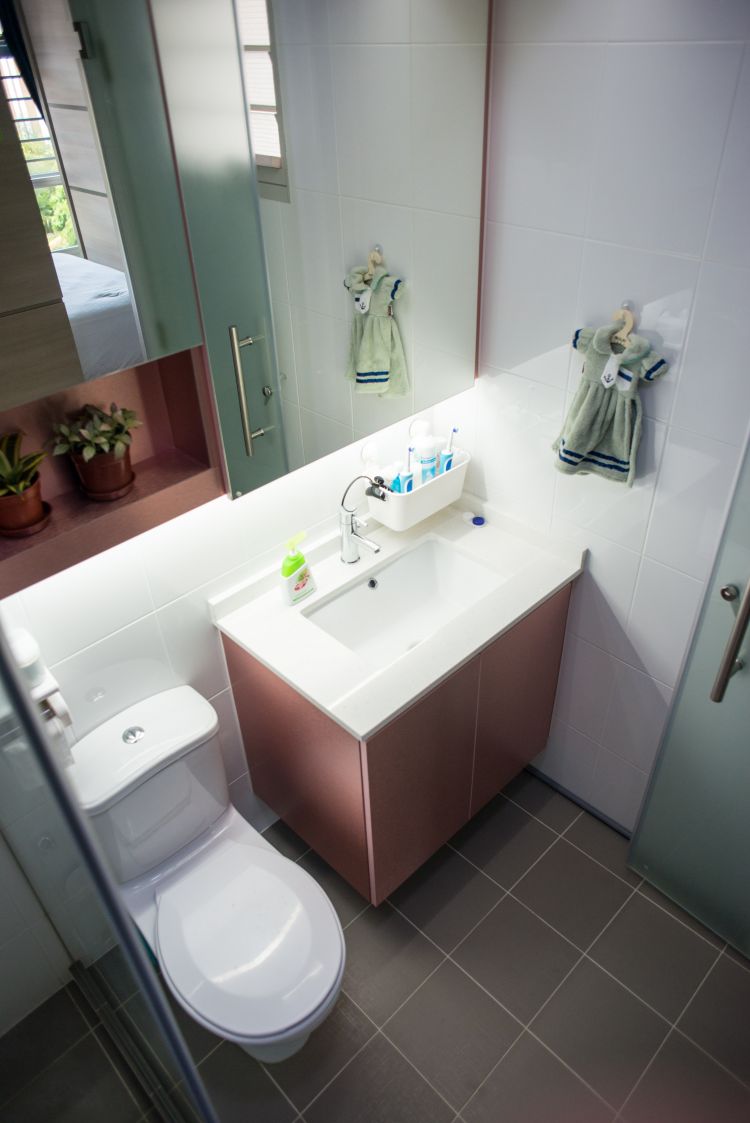 Minimalist, Modern Design - Bathroom - HDB 4 Room - Design by B-Two Interior Design Pte Ltd