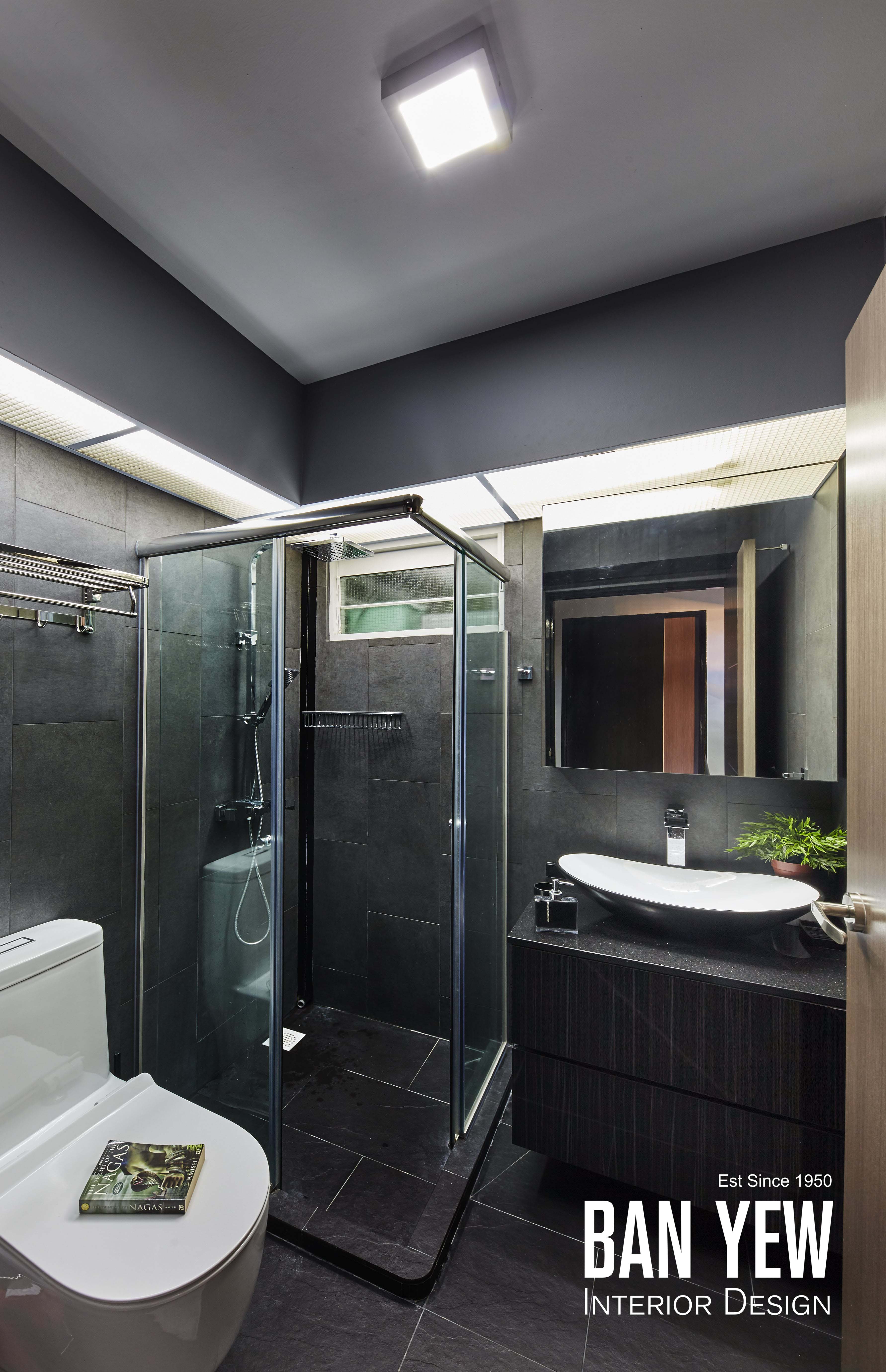 Modern, Retro, Resort Design - Bathroom - HDB 3 Room - Design by Ban Yew Interior Design Pte Ltd