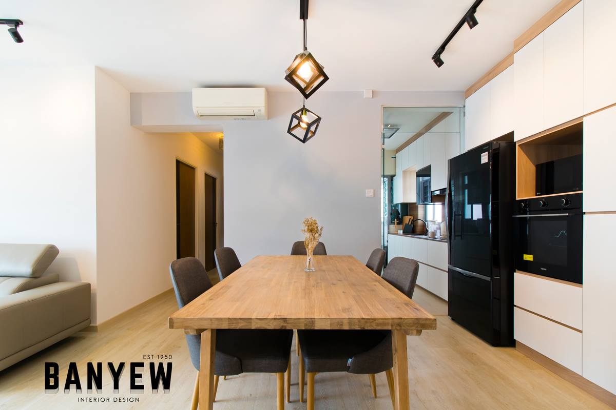 Classical, Modern Design - Dining Room - HDB 4 Room - Design by Ban Yew Interior Design Pte Ltd