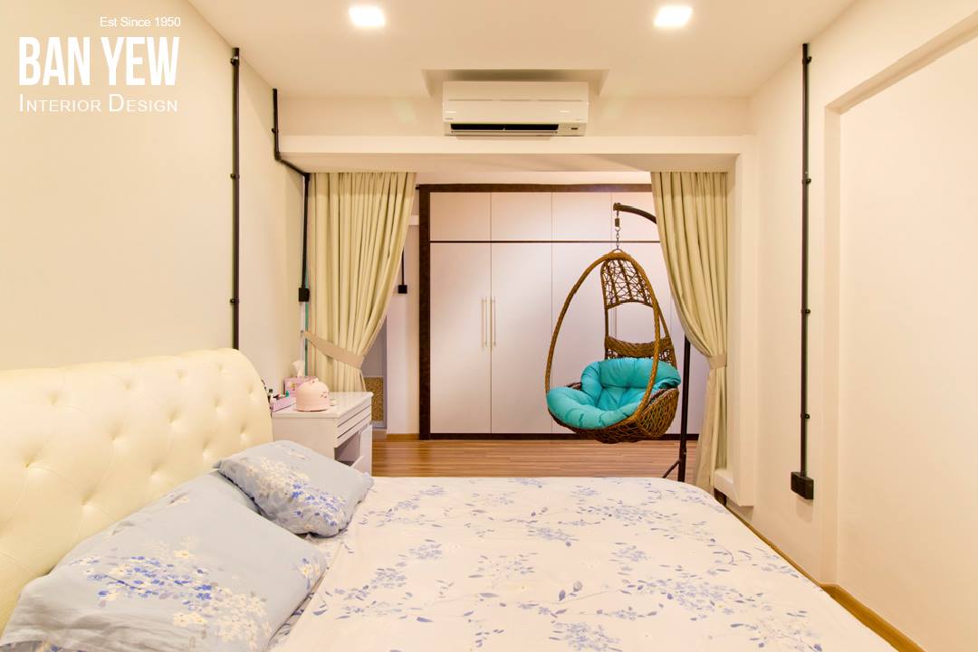 Industrial, Scandinavian Design - Bedroom - HDB 4 Room - Design by Ban Yew Interior Design Pte Ltd