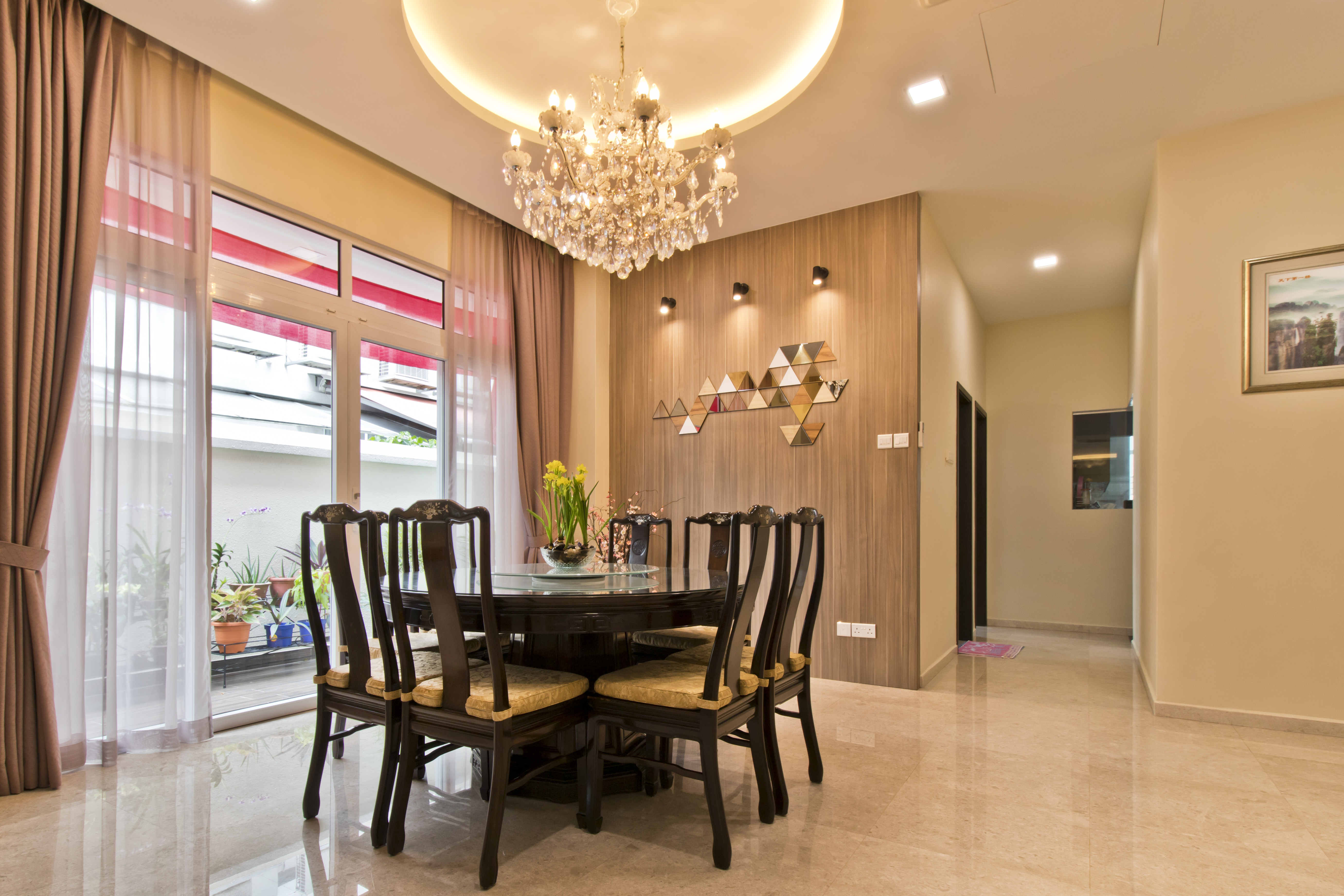 Classical, Modern, Resort Design - Dining Room - Landed House - Design by Ban Yew Interior Design Pte Ltd