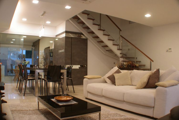 Contemporary, Modern Design - Living Room - Landed House - Design by B&E Group Pte Ltd