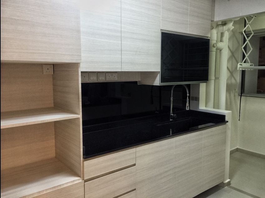 Contemporary, Minimalist, Modern Design - Kitchen - HDB 4 Room - Design by Benz Design Interior