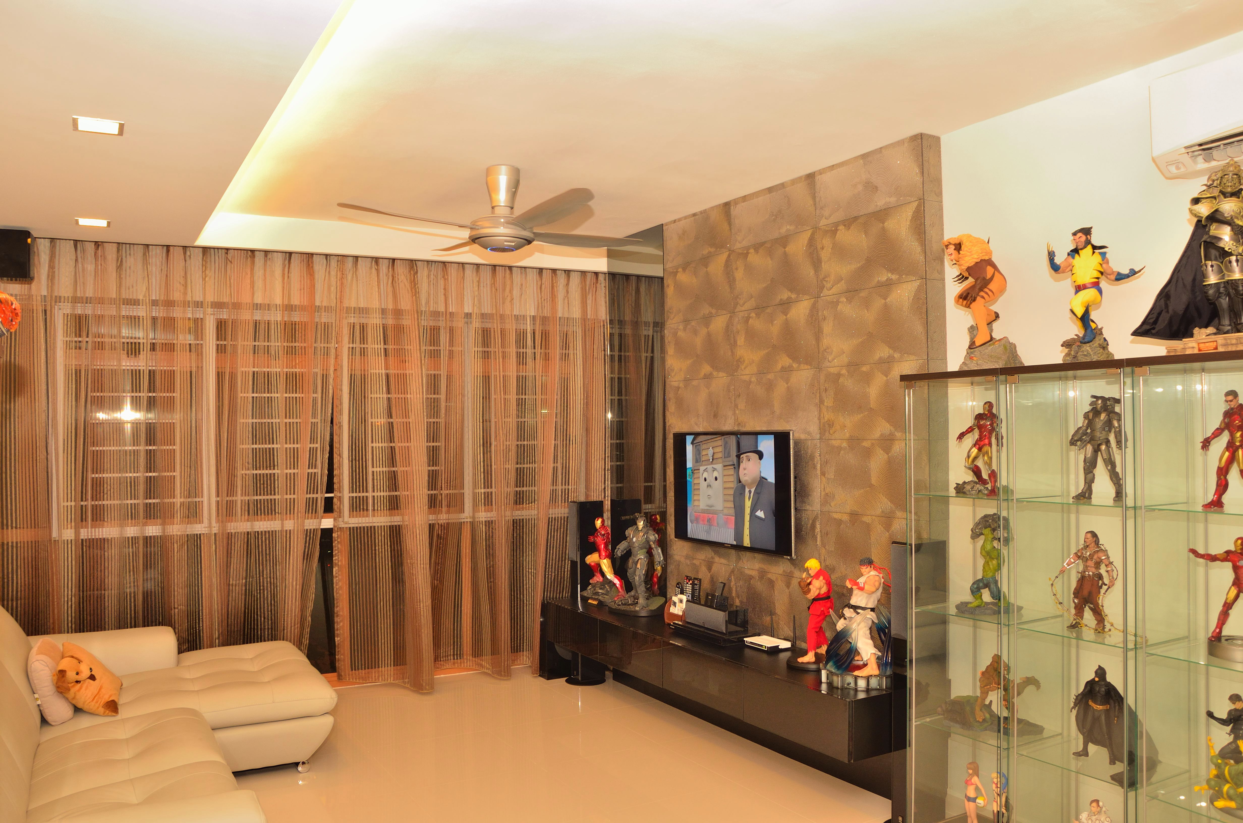 Minimalist, Modern Design - Living Room - HDB 5 Room - Design by Benz Design Interior