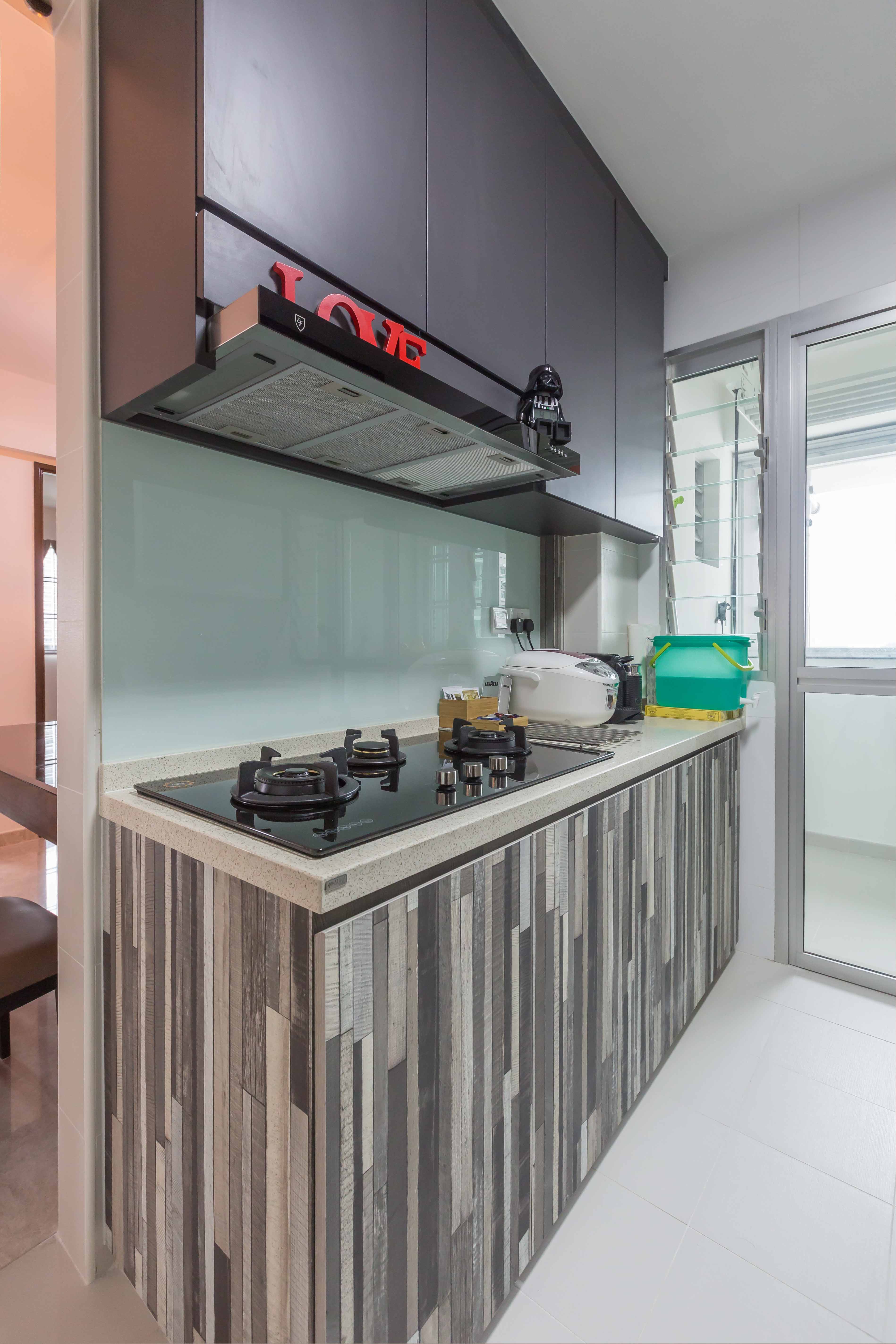 Modern Design - Kitchen - HDB 4 Room - Design by Blackjack Royal Studio Pte Ltd