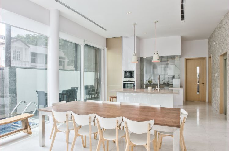Modern, Tropical Design - Dining Room - Landed House - Design by Blackjack Royal Studio Pte Ltd