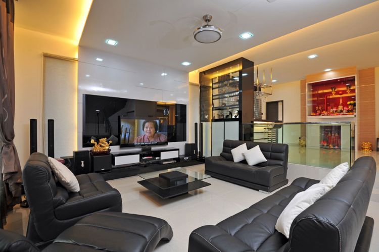 Contemporary, Modern Design - Living Room - Landed House - Design by Boon Siew D'sign Pte Ltd