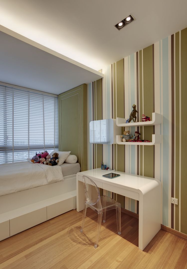 Minimalist, Modern Design - Bedroom - Condominium - Design by Cactus Art Design & Furnishing Pte Ltd