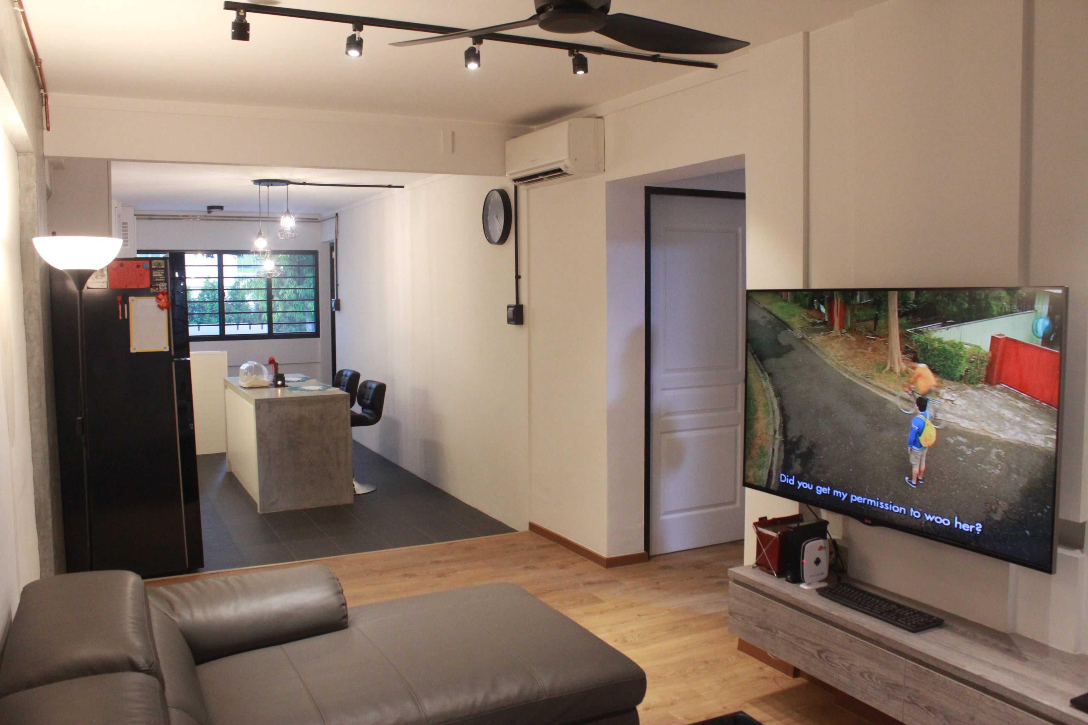 Industrial, Scandinavian Design - Living Room - HDB 3 Room - Design by Cad Associates ID Pte Ltd